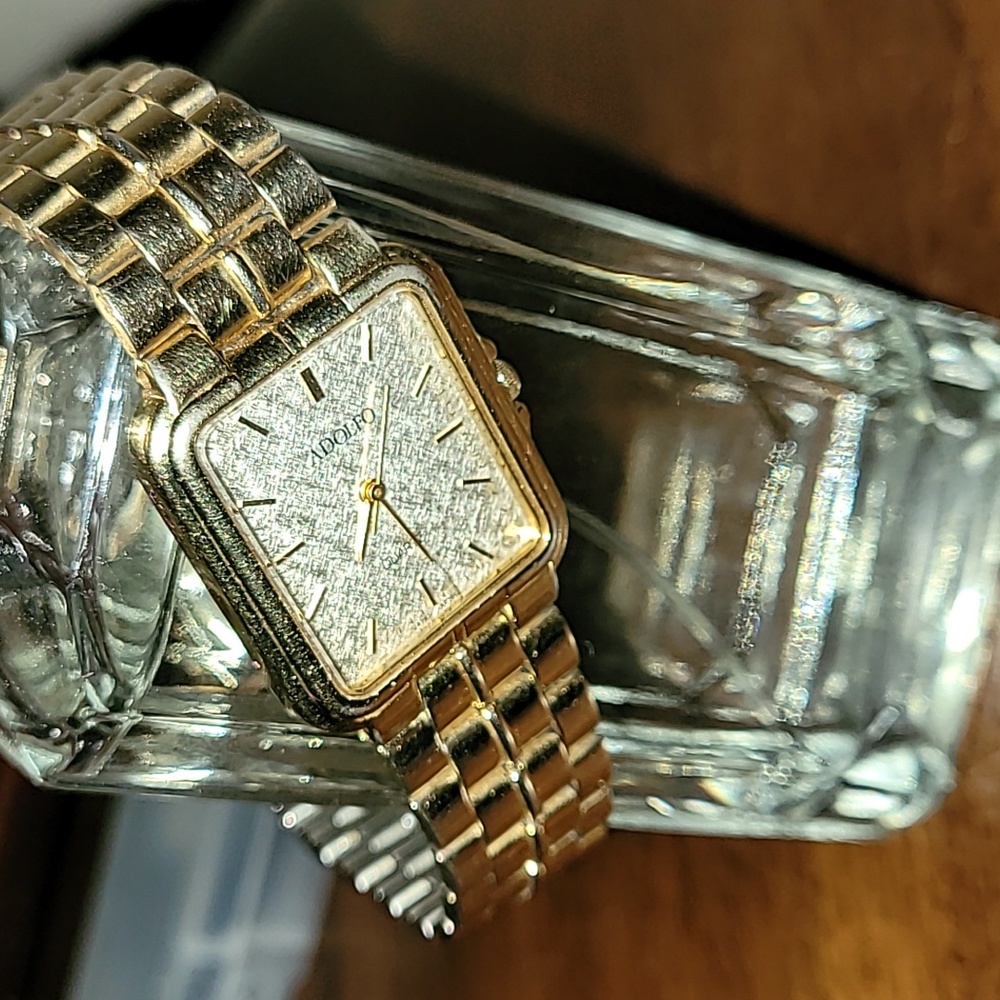 Vintage Gold Adolpho Watch EUC